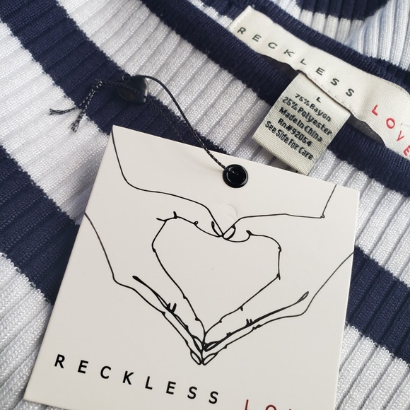 Nautical Stripe Sweater Size Large NEW! - Picture 5 of 11